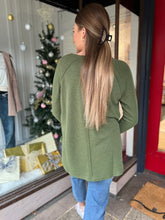Load image into Gallery viewer, Olive Waffle Long Sleeve