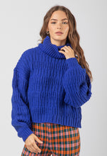 Load image into Gallery viewer, Royal Blue Turtleneck Sweater