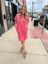 Load image into Gallery viewer, Rose T-Shirt Dress