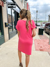 Load image into Gallery viewer, Rose T-Shirt Dress