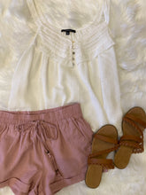 Load image into Gallery viewer, Mauve Linen Shorts
