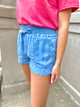 Load image into Gallery viewer, Blue Drawstring Short
