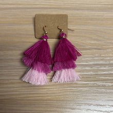 Load image into Gallery viewer, Multi Color Tassel Earring