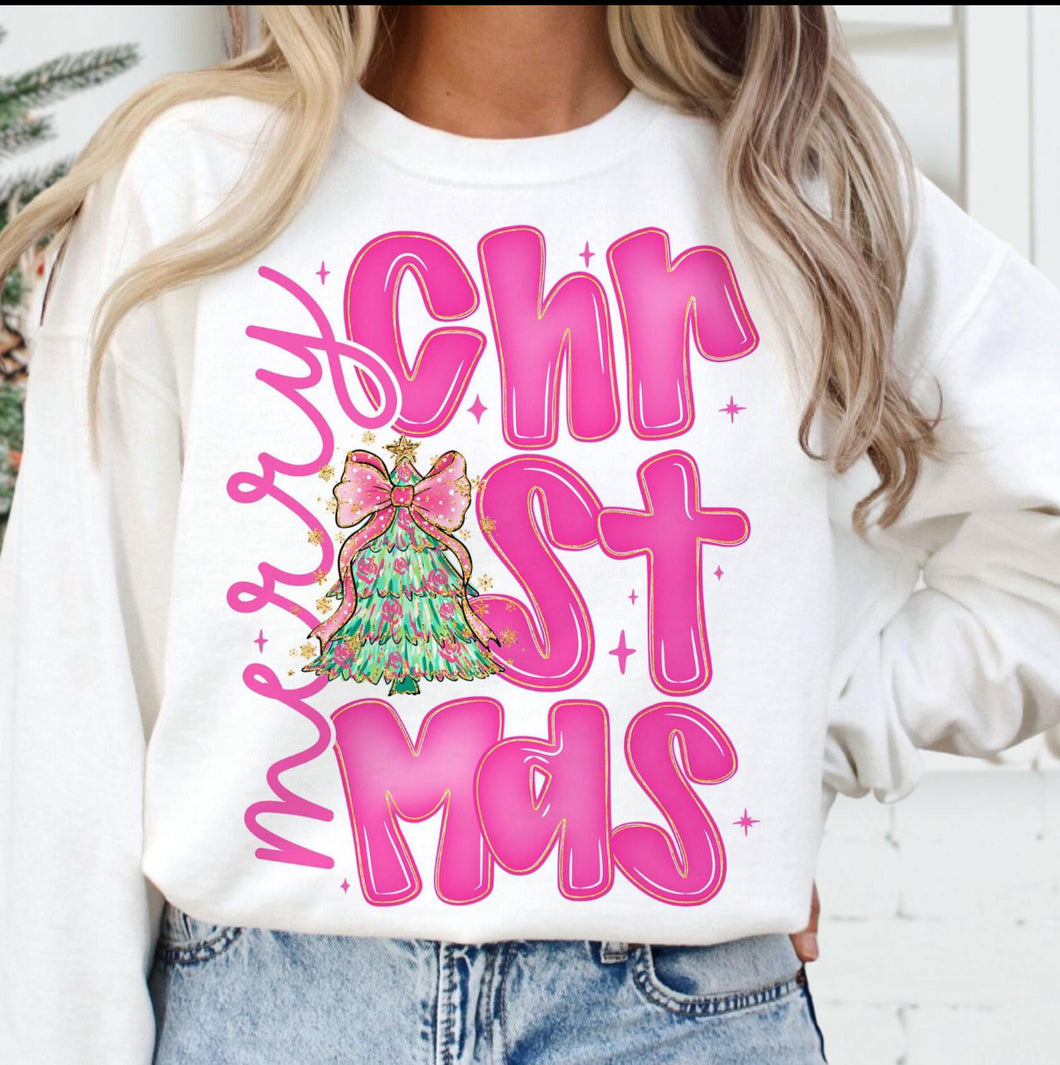 Pink Merry Christmas