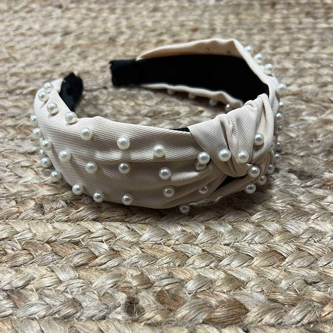 Pearl knot headband