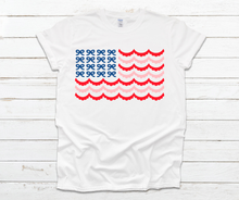 Load image into Gallery viewer, Scalloped Bow Flag