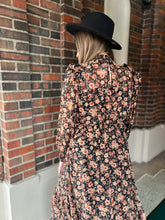 Load image into Gallery viewer, Fall Floral Midi Dress