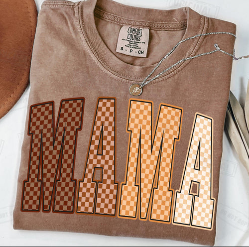 Checkered Fall Mama