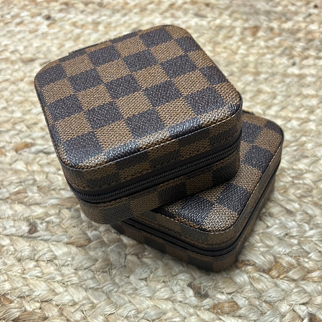 Checkered Jewelry Case