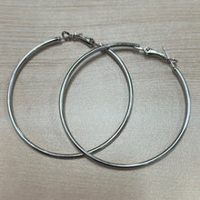 Load image into Gallery viewer, Silver Hoops
