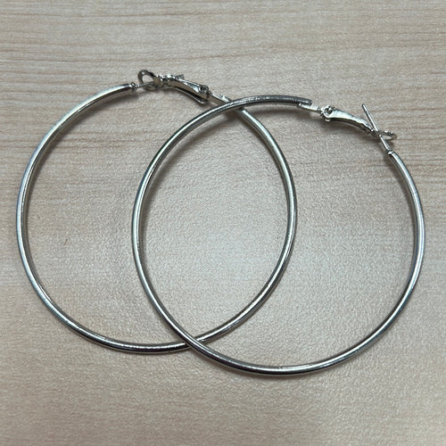 Silver Hoops
