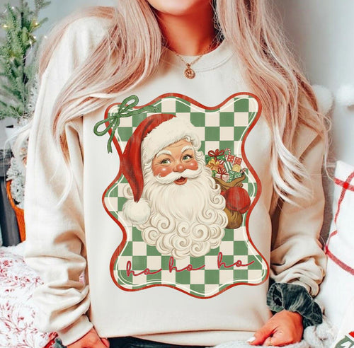 Checkered Santa