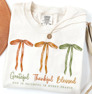 Bows Grateful Thankful Blessed