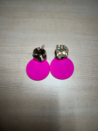 Neon Pink Earring