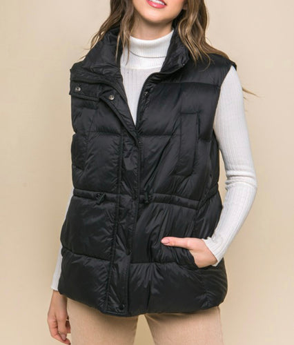 Black Oversized Puffer