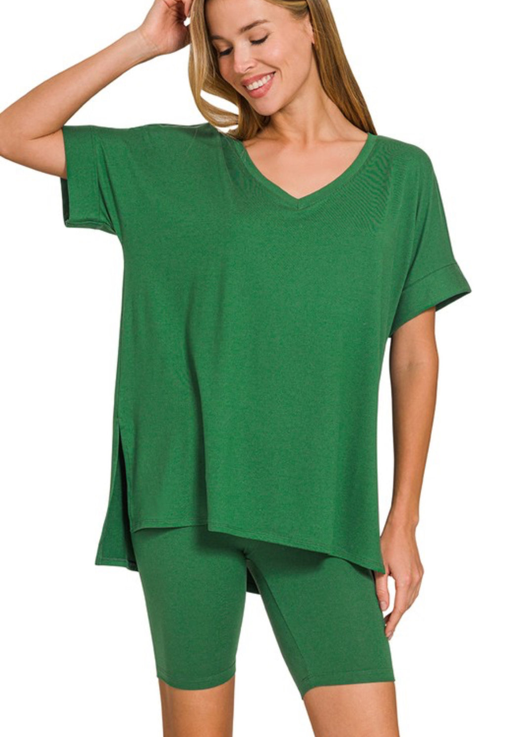 Dark Green Bike Shorts