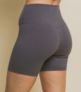 Slate Biker Shorts