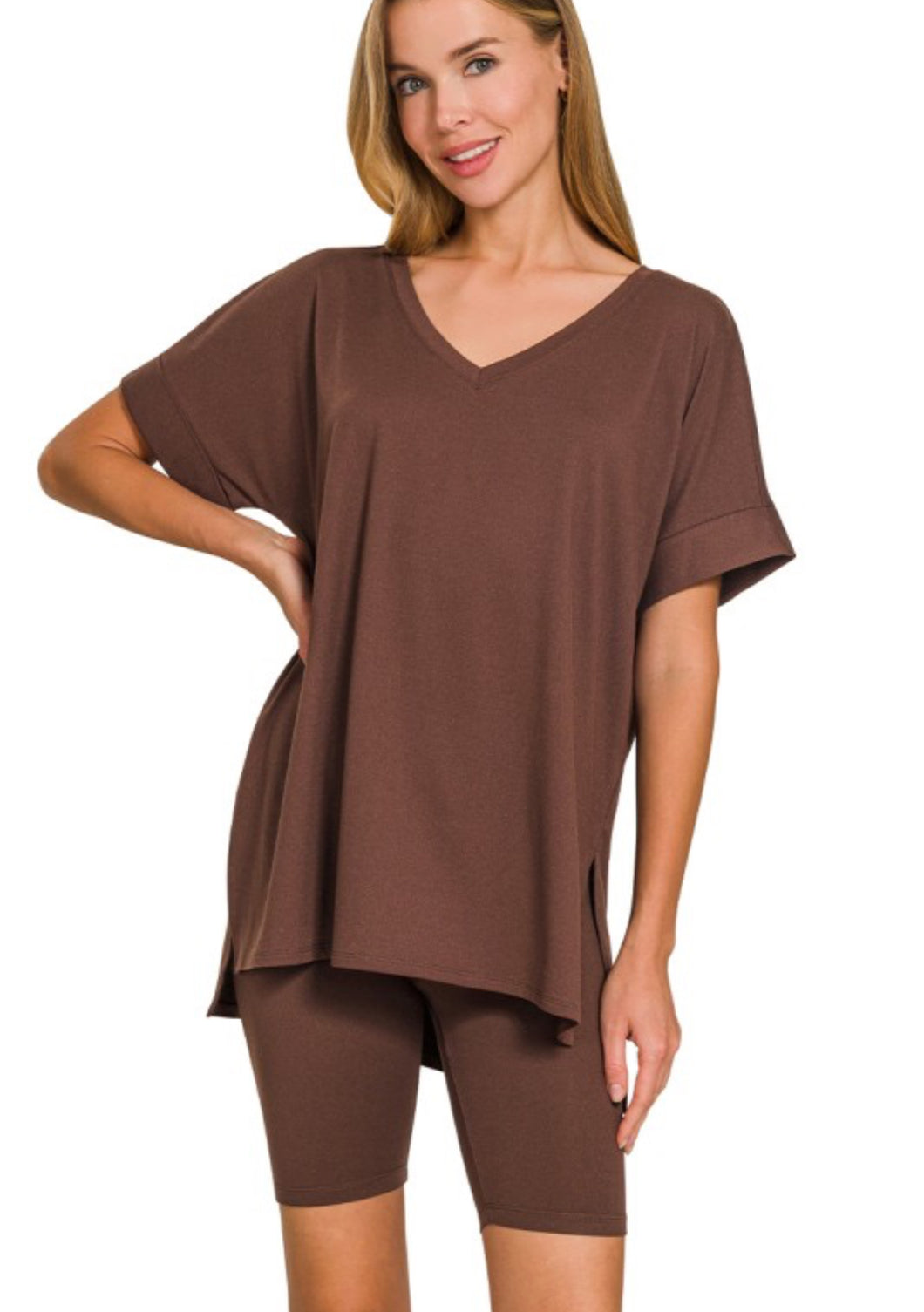Brown Boyfriend Tee