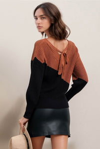 Spice Color Block Sweater