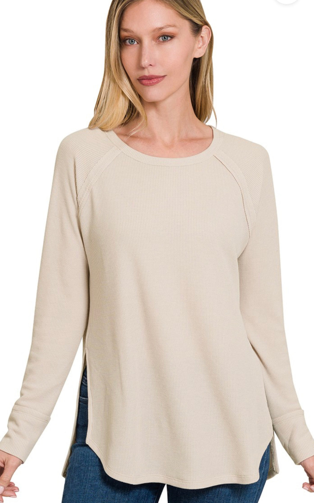Sand Waffle Long Sleeve