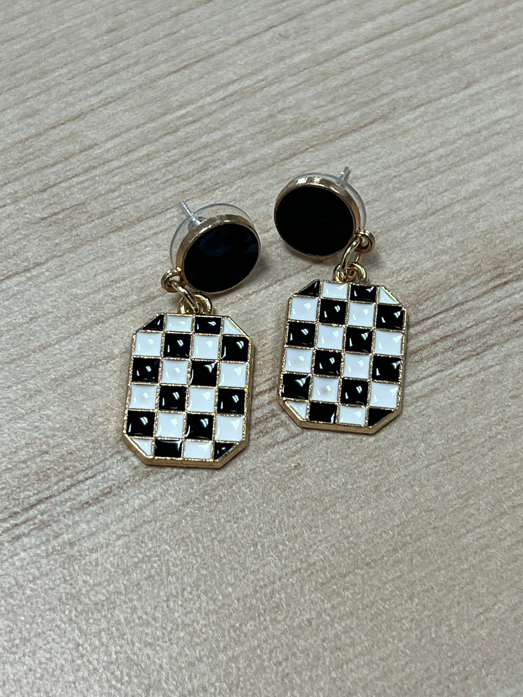 Checkered Earring