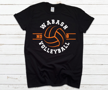 Load image into Gallery viewer, Wabash Volleyball (Number)