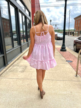 Load image into Gallery viewer, Pink Babydoll Gingham Dress