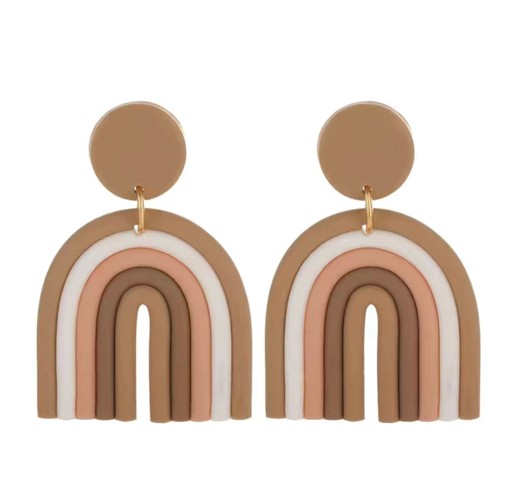 Neutral Rainbow Earring