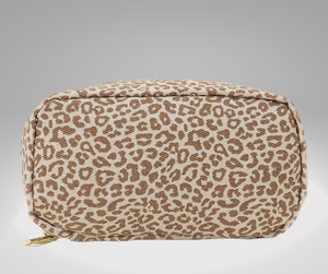 Leopard makeup bag