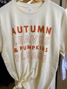 Autumn leaves & Pumpkins Please