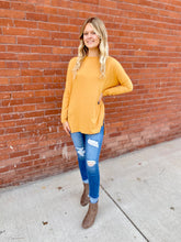 Load image into Gallery viewer, Mustard Dolman Top