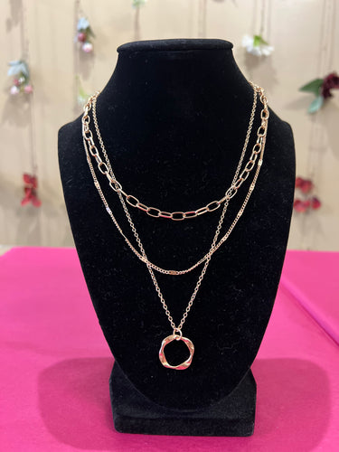 Twist Round Layered Necklace