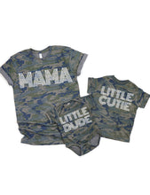 Load image into Gallery viewer, Camo Little Cutie/Dude Tee