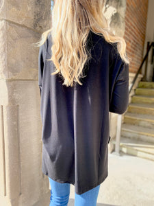 Black Dolman Top