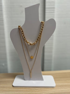 Bar Charm Gold Necklace