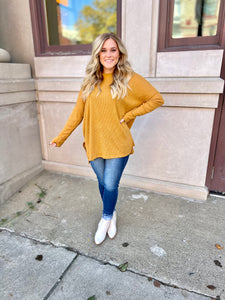Mustard Ribbed Sweater