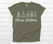 Load image into Gallery viewer, Green Merry Christmas Trees